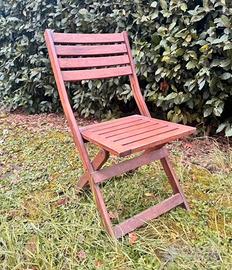 4 sedie da giardino pieghevoli