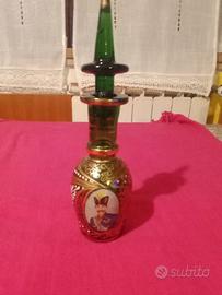 miniatura bottiglia dipinto a mano decorato oro 22