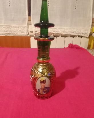 miniatura bottiglia dipinto a mano decorato oro 22