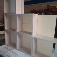 cubi da appendere in laminato legno chiaro