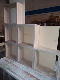 cubi da appendere in laminato legno chiaro