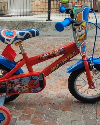 bicicletta bambino 12 pollici paw Patrol 