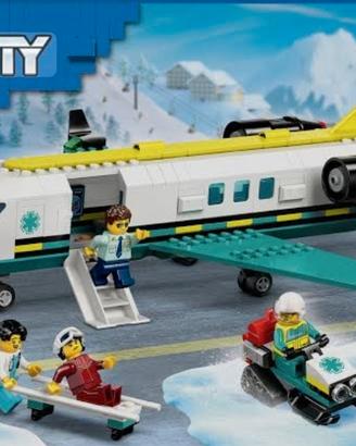 lego city aereo ambulanza emergenza
