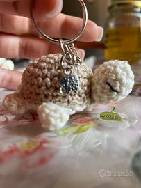 Portachiavi tartaruga uncinetto