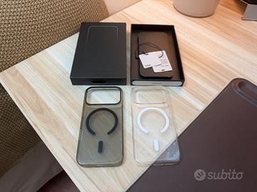 Kit 2 Custodie TAC iPhone 17 Pro Clear e Onyx