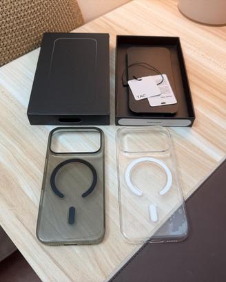 Kit 2 Custodie TAC iPhone 17 Pro Clear e Onyx