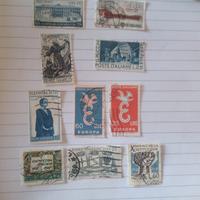francobolli italiani usati del 1956/58