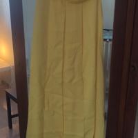 abito lungo da cerimonia giallo taglia S