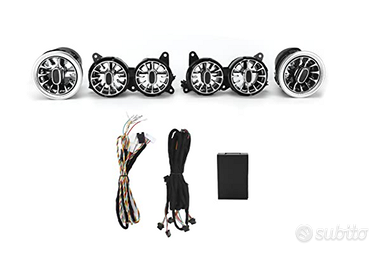 Kit 6 Luci LED Bocchette Aria Turbina Mercedes S-C