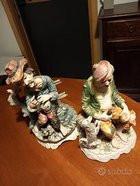 rara coppia statue capodimonte