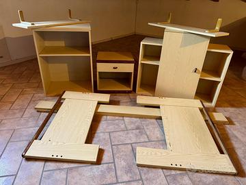 Mobili per cameretta + letto singolo