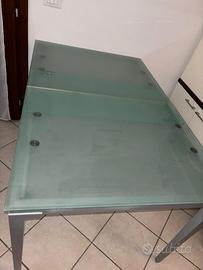 TAVOLO VETRO ALLUNGABILE