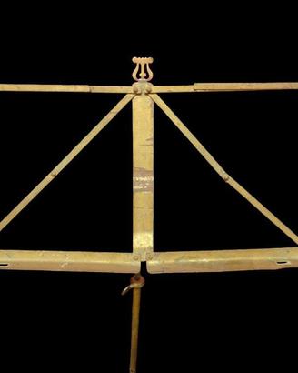 LEGGIO IN OTTONE PIEGHEVOLE ANTICO