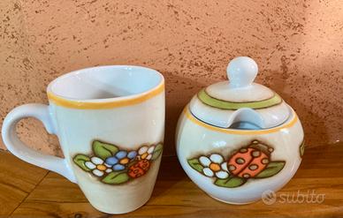 Set  zuccheriera più tazza, Thun linea country