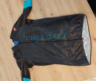 Maglia bici Castelli rosso corsa