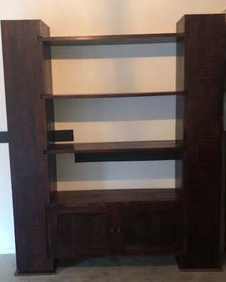 Libreria Indiana in legno massello