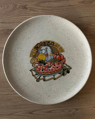 Set 4 Piatti Pizza Vintage - Ceramica Rustica Punt