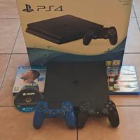 ps5 alim 500 GB + 2 giochi e 2 controller 