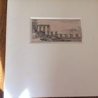 Antica stampa a bulino inglese 1700 collezione