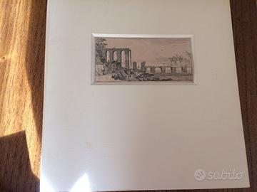 Antica stampa a bulino inglese 1700 collezione