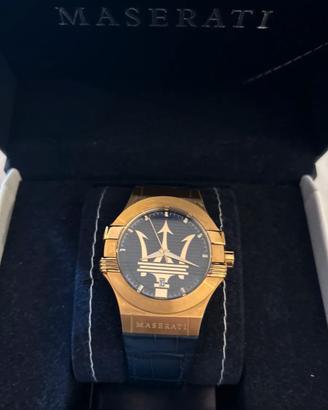 Orologio Uomo MASERATI POTENZA pelle blu