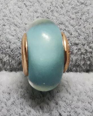 PANDORA Charm in vetro Murano blu opaco 789420C00