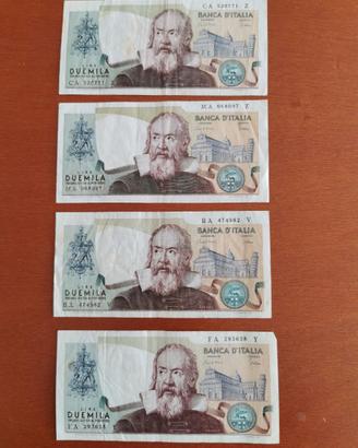 Banconote 2000 lire Galileo