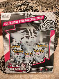 collezione con raccoglitore fuoco bianco pokemon