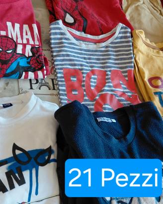 Blocco vestiti bambino 7-8 anni