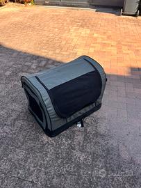 Trasportino x animali in tessuto e richiuudibile