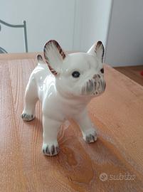 Statuina bulldog francese porcellana