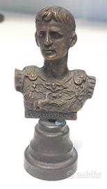 statuina mezzo busto in bronzo imperatore Augusto