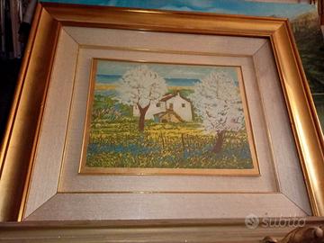 Quadro paesaggio di primavera Michele Cascella