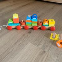 Trenino in legno componibile