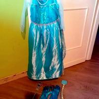 costume di carnevale ELSA con accessori bambina