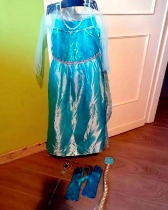 costume di carnevale ELSA con accessori bambina