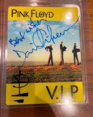 Pass pink floyd autografato