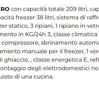 frigo nuovo Indesit da incasso