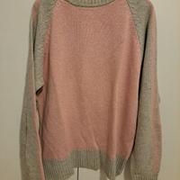 maglia rosa e grigia uomo taglia L