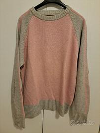 maglia rosa e grigia uomo taglia L