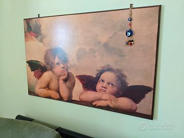 quadro olio su legno 2 angioletti 