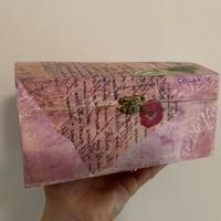 Scatola porta gioie decoupage