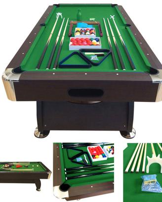 Tavolo da Biliardo con accessori 8ft Vintage Verde