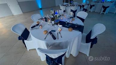 39 fiocchi blu satinati per matrimonio 