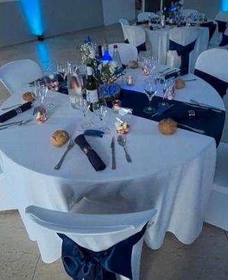 39 fiocchi blu satinati per matrimonio 