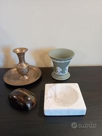 Occhio di gatto, marmo, ottone, Wedgwood.