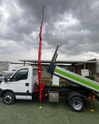 Iveco Daily 35C18 Ribaltabile + Gru Ferrari