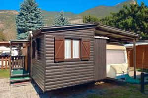 Roulotte + gabbiotto - campeggio Oulx Pra Vey