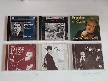 6 CD Sinatra, Piaf, Shopen, Peppino di Capri