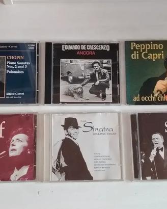 6 CD Sinatra, Piaf, Shopen, Peppino di Capri